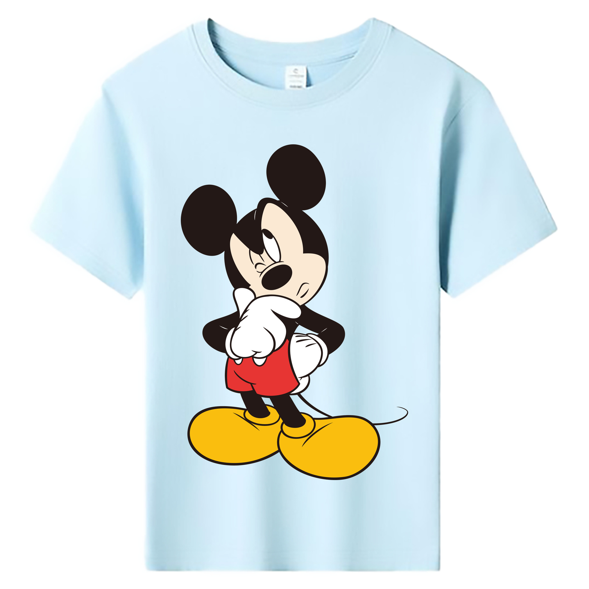 ミッキーマウス Mickey Mouse 綿100％キッズTシャツ（フロントプリント）